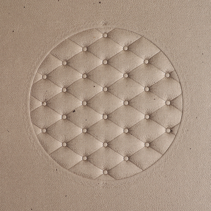 Fiber Seat Board - Tufted Round 14-1/2" × 14-1/2"