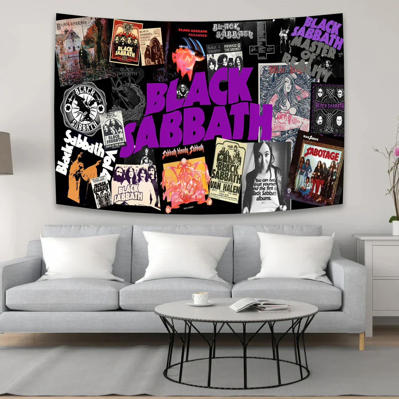 DecorBites™ Black Sabbath Metal Band Rock Music Wall Tapestry