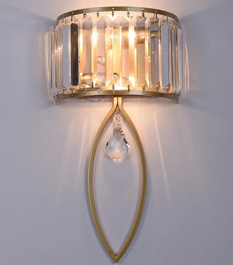 DecorBites™ Crystal LED Wall Lamp for Living Room Bedroom Corridor Sconce