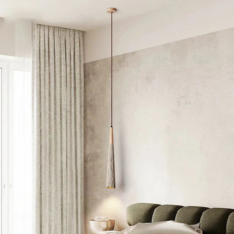 DecorBites™ Cement Cream LED Chandelier for Bedroom Bedside and Front Desk Lighting