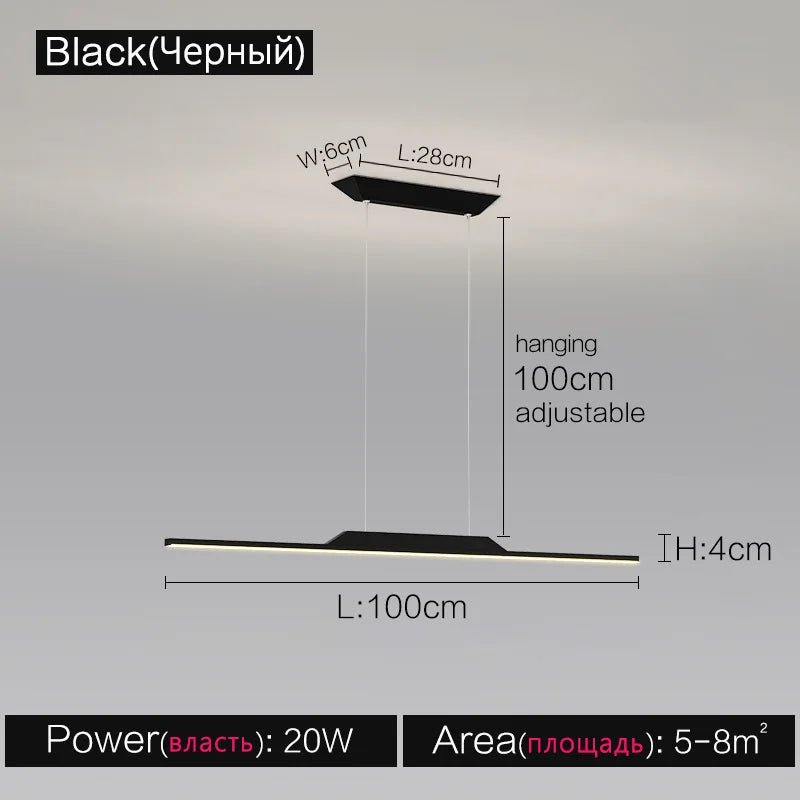 DecorBites™ Black Line Chandelier: Elegant Salon Design, Luxury Lighting for Home and Restaurant