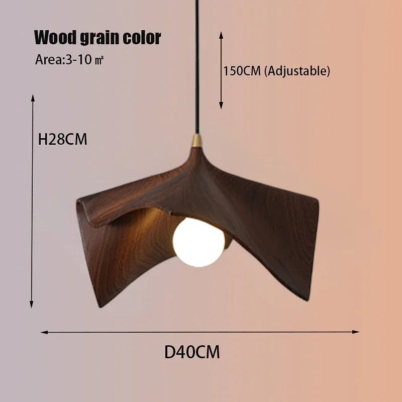 DecorBites™ Black Resin LED Pendant Chandeliers for Bedroom & Living Room