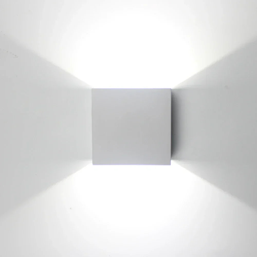 DecorBites™ LED Up Down Wall Lamps: Gold & Silver Aluminium Wall Light for Bedroom, Living Room, Corridor