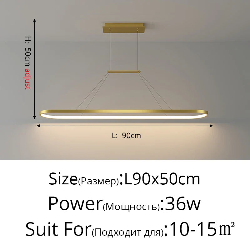 DecorBites™ LED Chandelier Pendant Light for Kitchen Bedroom Dining Living Room