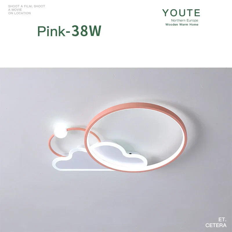 DecorBites™ Kids LED Ceiling Light: Modern Nursery Chandelier for Bedroom, Smart Cartoon Lamp