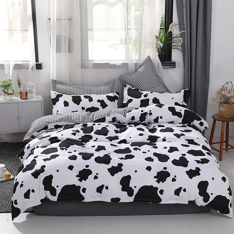 DecorBites™ Boho Chic Stripe Bedding Set with Pillowcase - Ultra-Soft Microfiber Quilt Cover