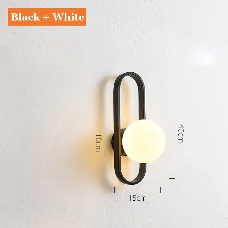 DecorBites™ Glass Aisle Wall Lamp Post-Modern Indoor Decoration Art Lighting