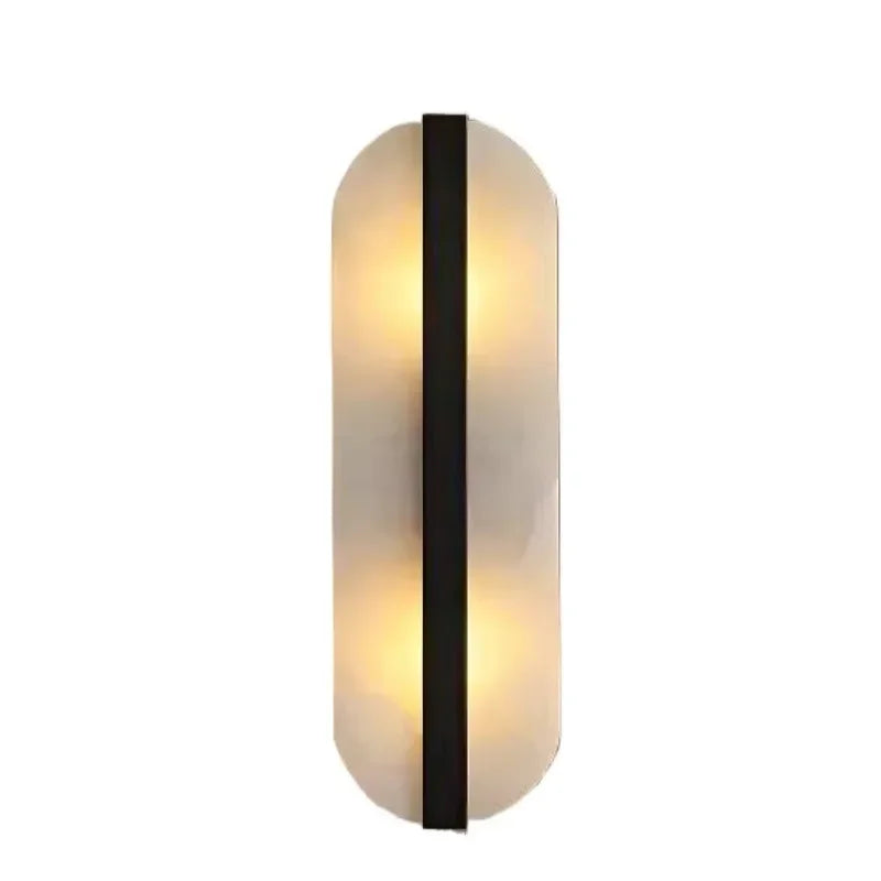 DecorBites™ Alabaster Oval Marble Wall Lamp for Indoor Living Room Bedroom Kitchen Corridor Lighting