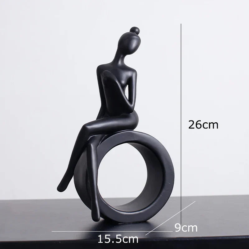 Abstract Figures Sculpture Modern Minimalism Decor Room Crafts DecorBites™ Aesthetics
