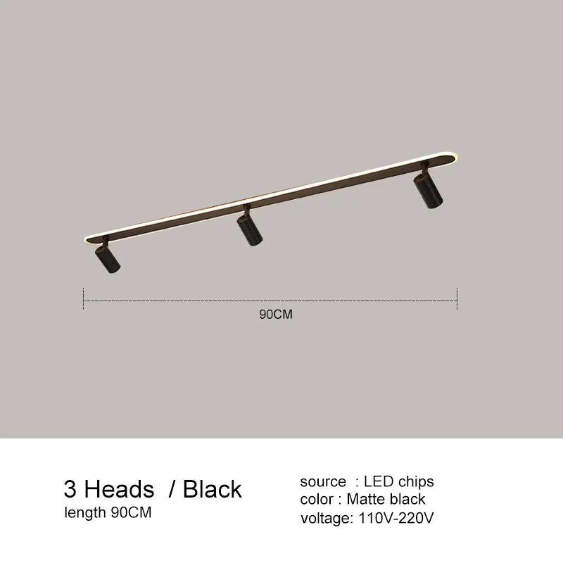DecorBites™ Black LED Ceiling Spotlights for Living Room Kitchen Bedroom Decor