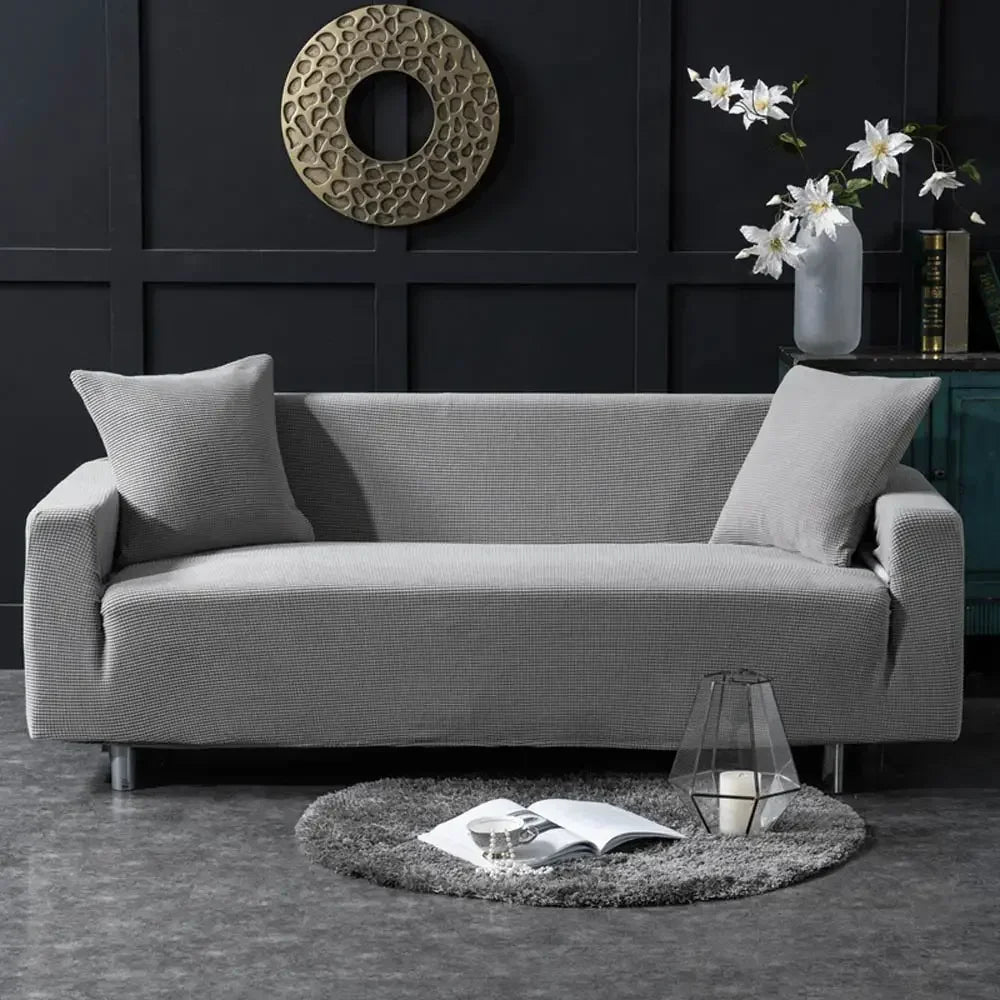 DecorBites™ 3D Quilted Sofa Cover: Soft Cozy Stretch Spandex Couch Slipcover