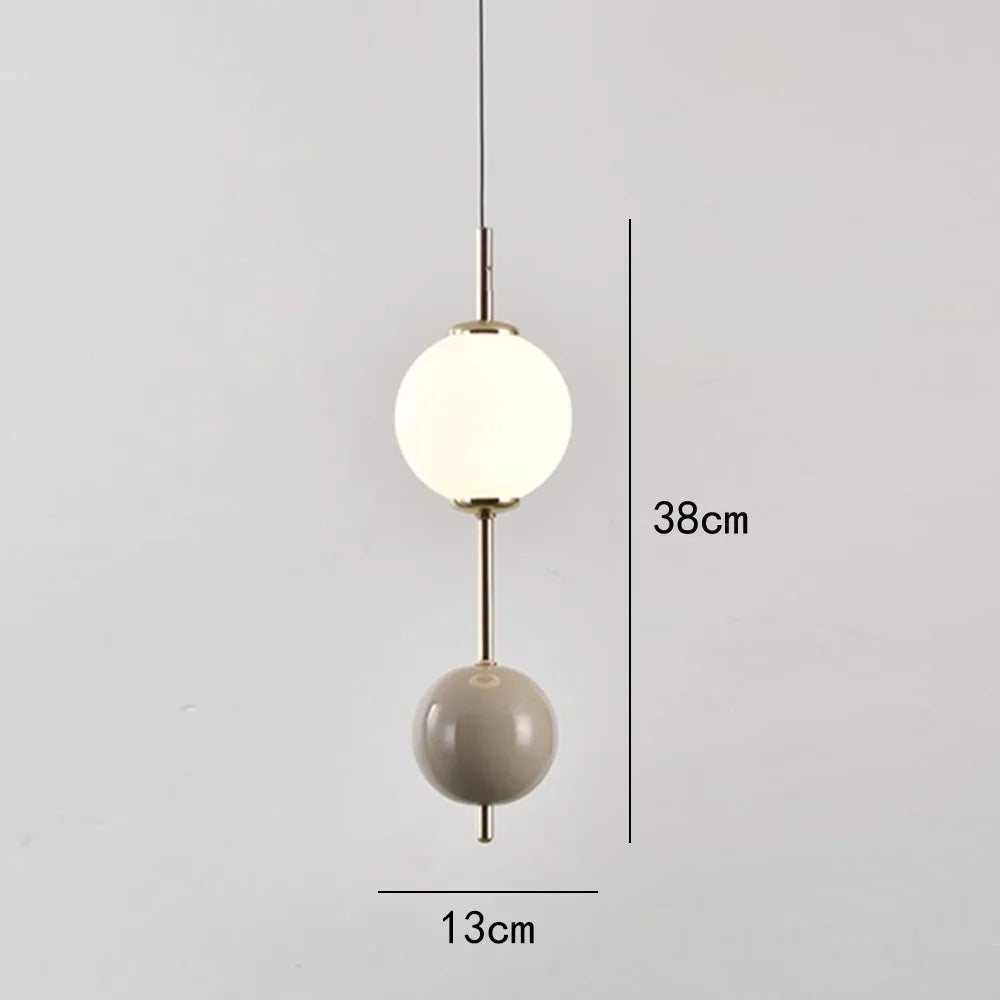DecorBites™ Glass Ball LED Pendant Light for Living Dining Bedroom