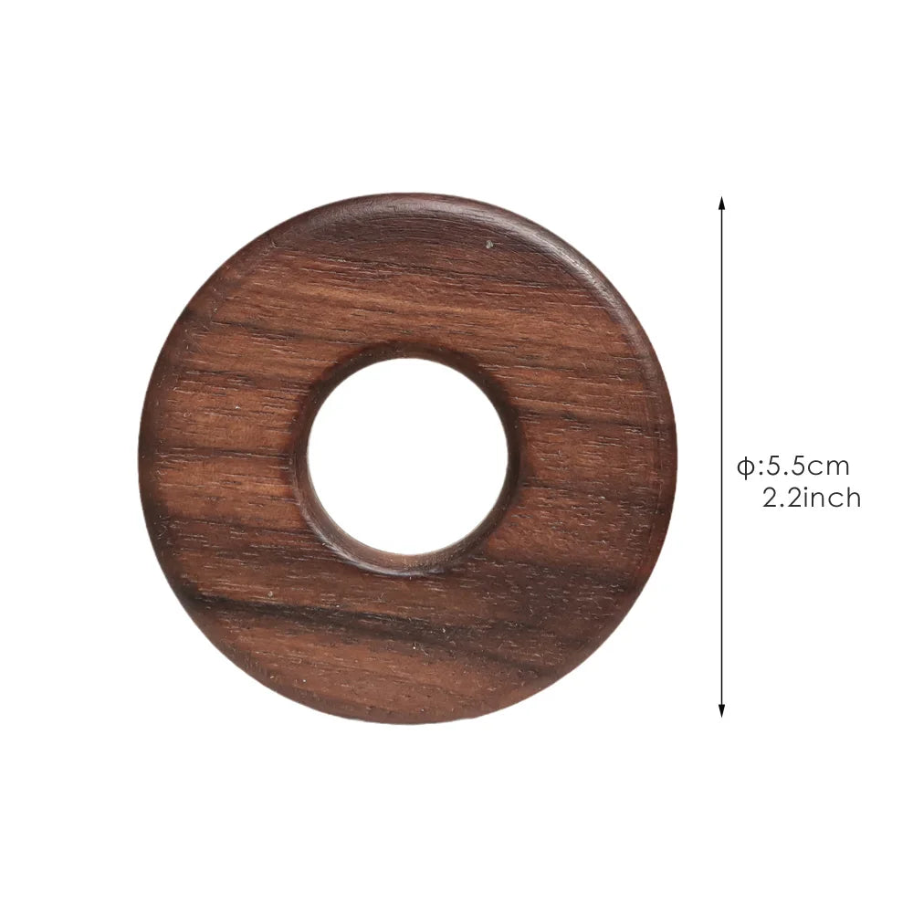 DecorBites™ Black Walnut Donuts Bag Clip: Wooden Sealing Clips for Stylish Kitchen Organization