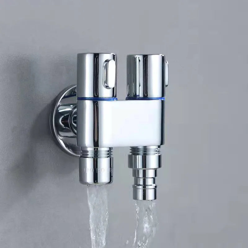 DecorBites™ Brass Wall Mounted Bidet Faucet Set with Double Use, Limited Space Angle Valve