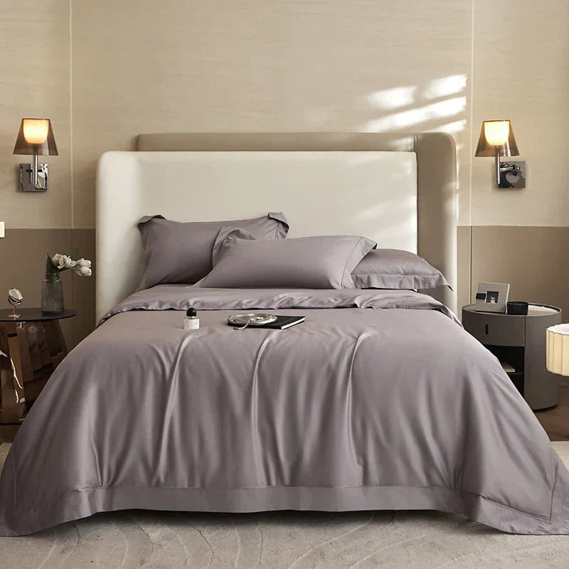 DecorBites™ 1400TC Pima Cotton Cozy Bedding Set: Soft, Breathable, Queen King Size Duvet Cover, Sheet, Pillowcases