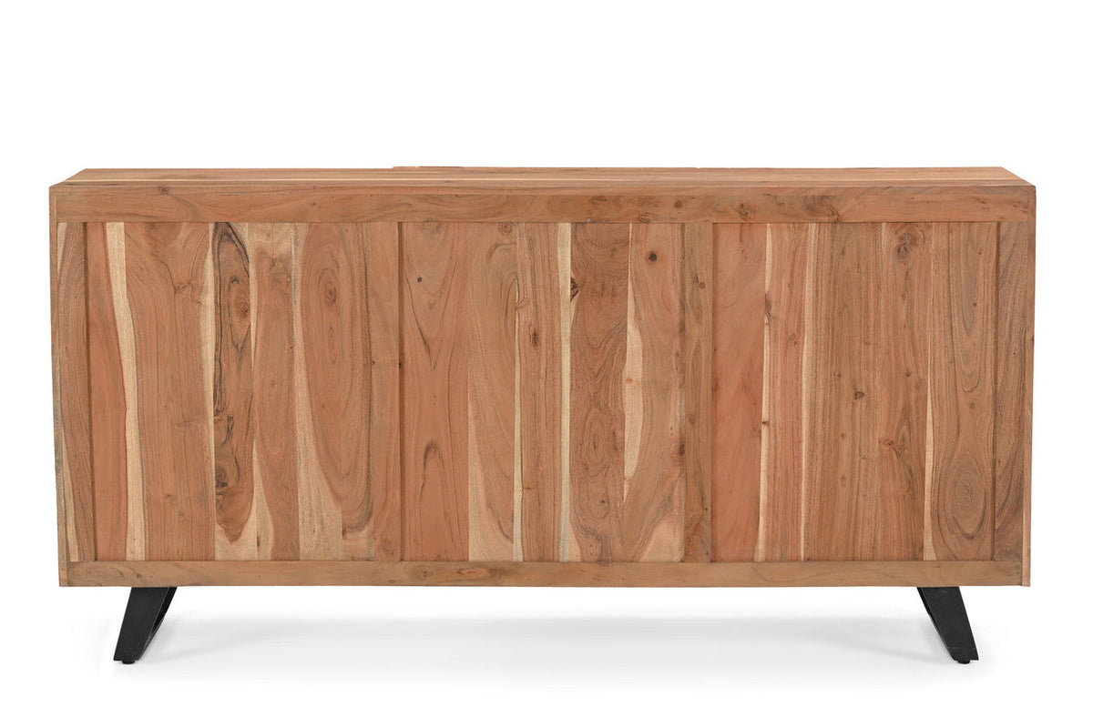 Natural Acacia Wood Live Edge Sideboard
