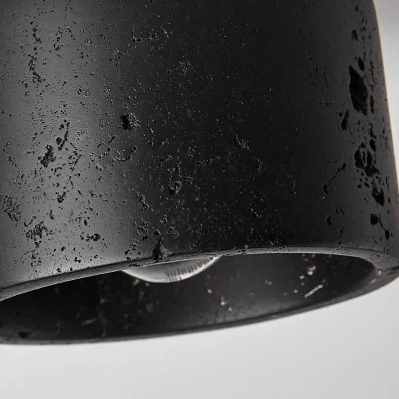 DecorBites™ Black Travertine Ceiling Light: Entrance Hallway Balcony Bedroom Living Room Hotel Decor