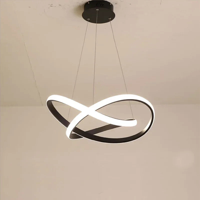 DecorBites™ Aluminum Line Pendant Light: Modern Creative Dining Room Ceiling Lamp