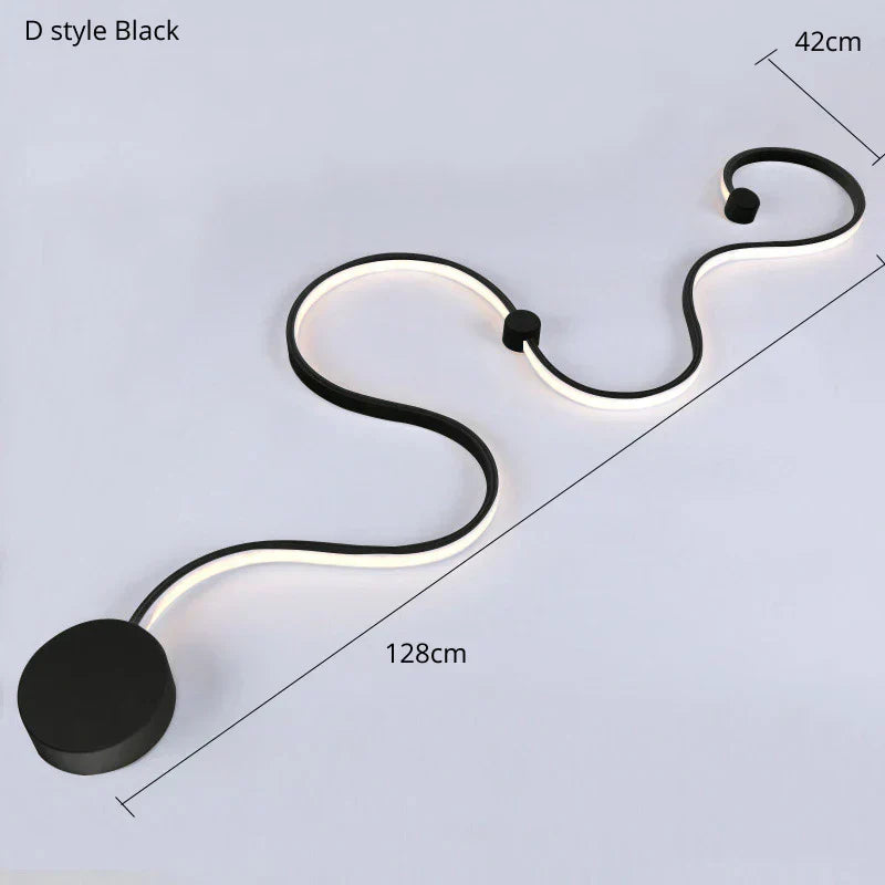 DecorBites™ Contemporary Acrylic Wall Lamps in White/Black Iron for Home Decor