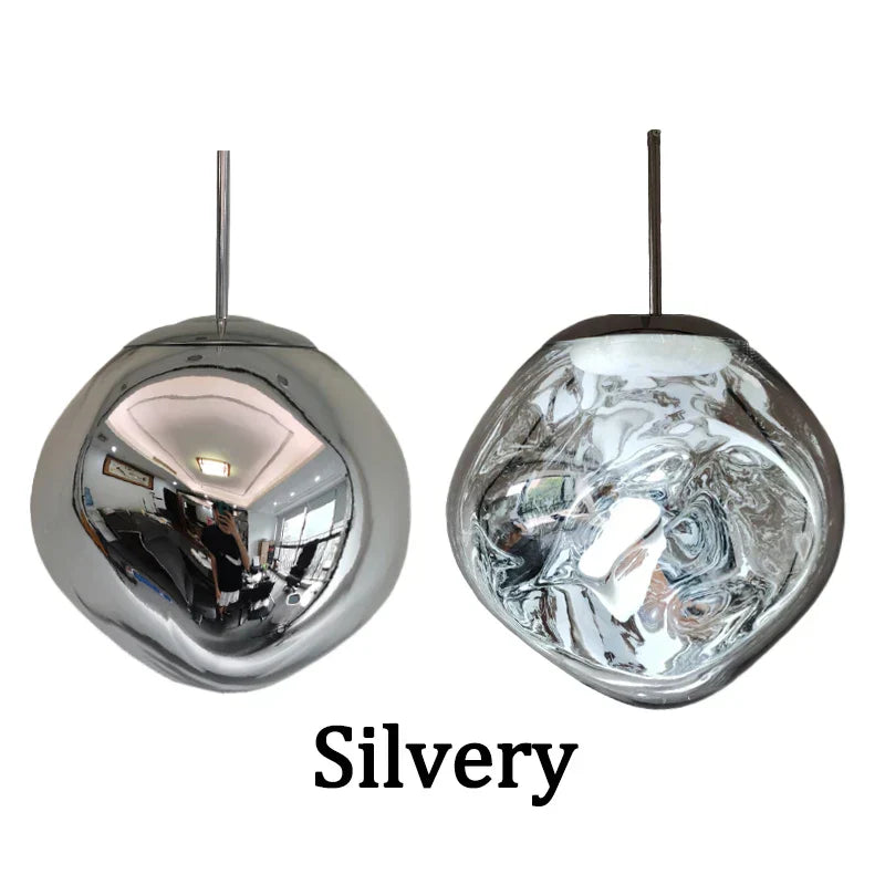 DecorBites™ Glass Lava Pendant Lights: Modern Nordic Loft LED Ceiling Hanging Lamp Fixture