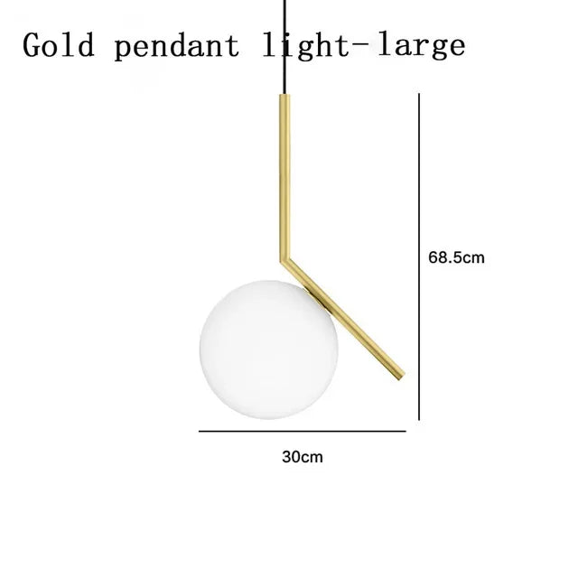 DecorBites™ Glass Ball LED Chandelier Light for Modern Home Decor