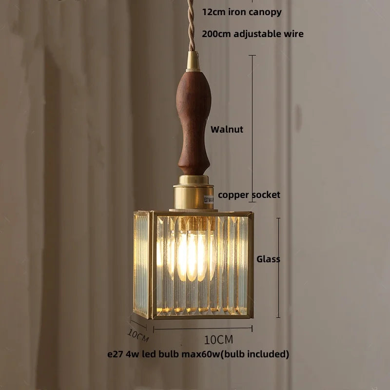 DecorBites™ Crown Diamond Glass Pendant Lamp, LED Modern Hanging Light