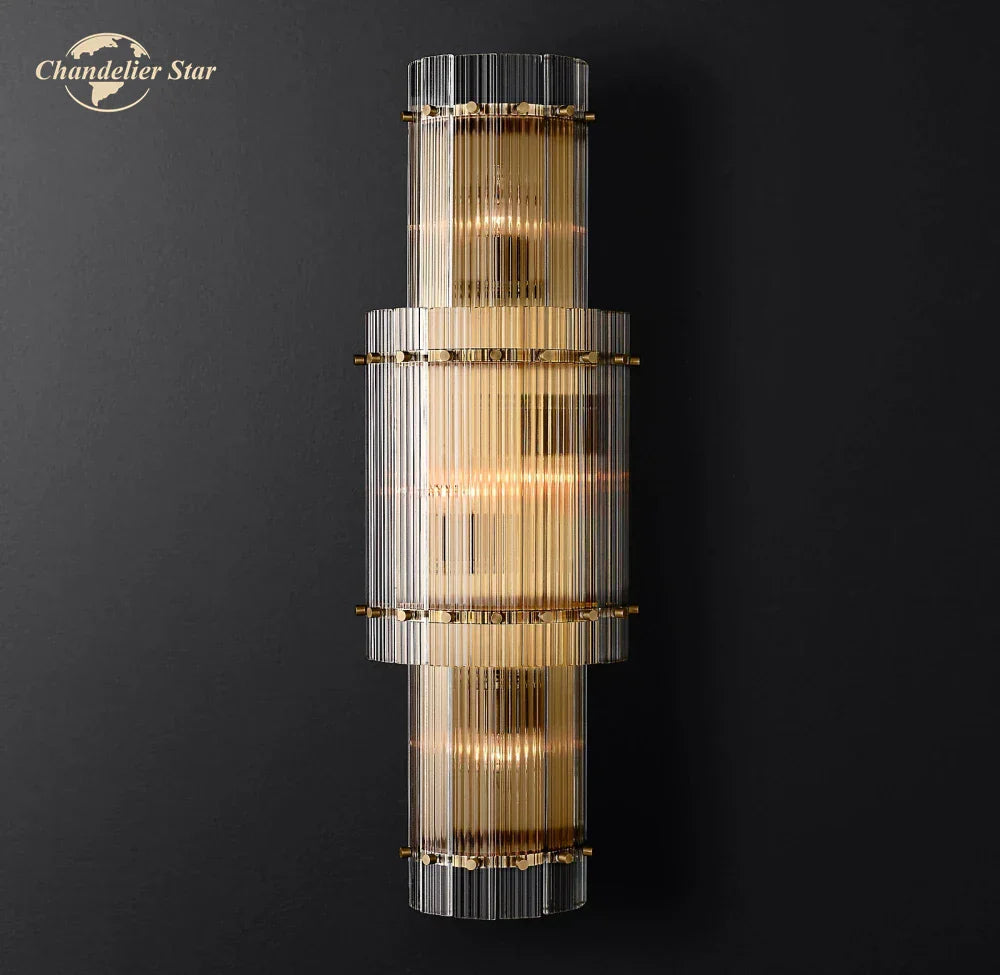 DecorBites™ LED Glass San Marco Round Wall Lamp for Living Room Bedroom Bathroom Decor
