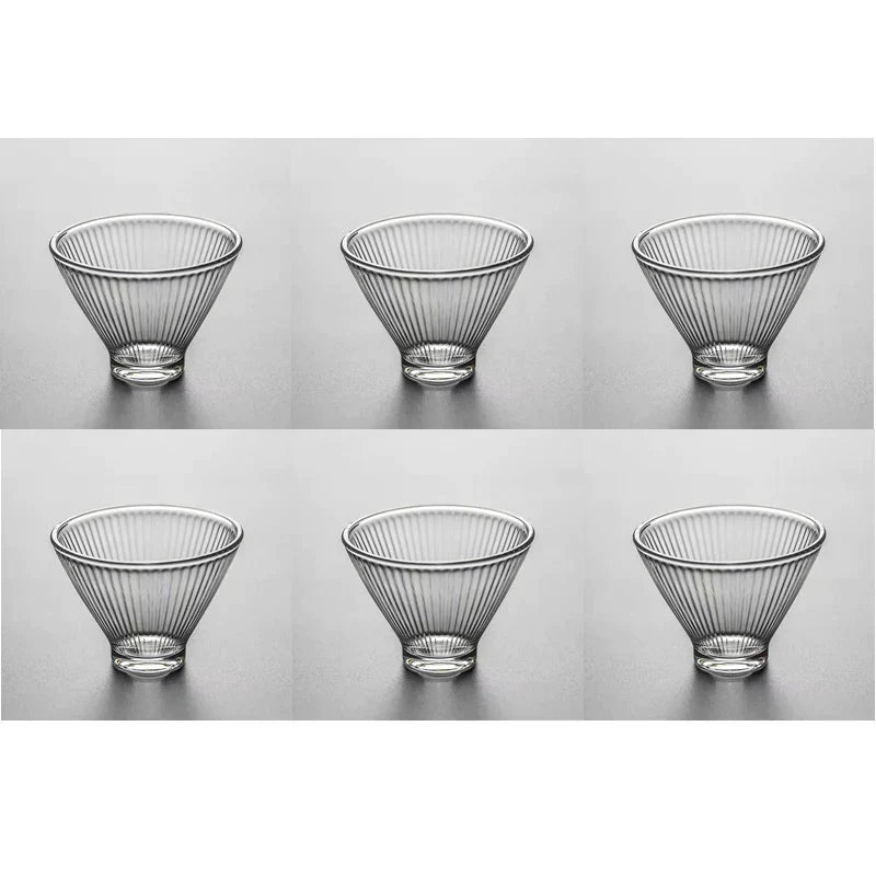 DecorBites™ Japanese Tea Cup Set of Cute Heat-resistant Glass Mugs and Teacups