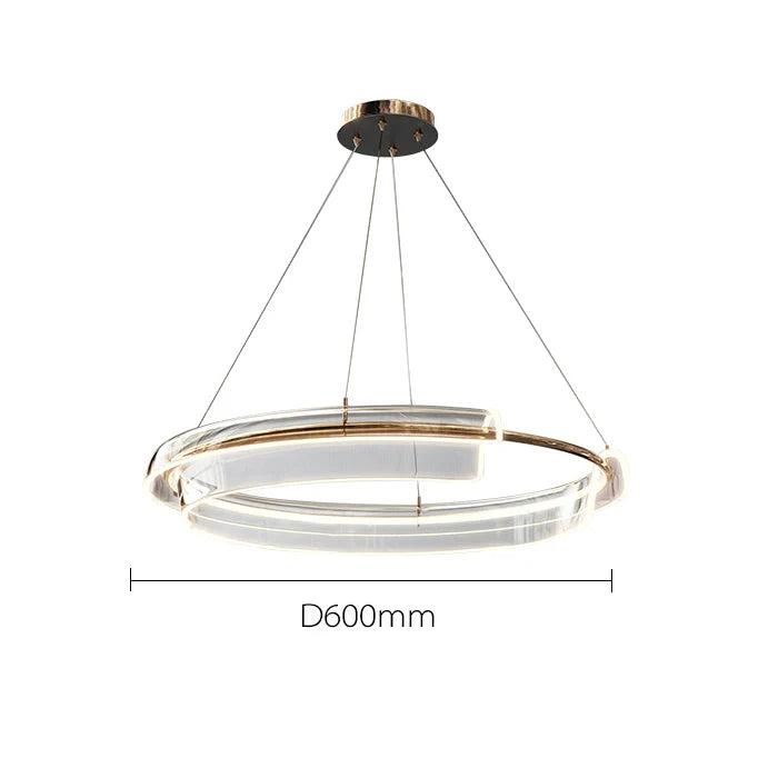 DecorBites™ Italian Minimalist Chandelier for Living Room, Bedroom, and Dining Room