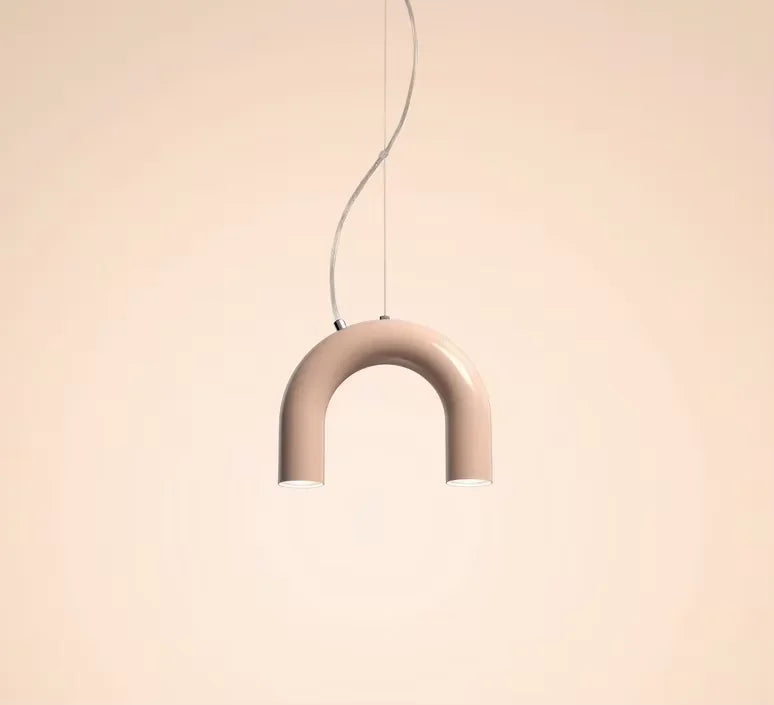 DecorBites™ Blue Metal Arch Chandelier Pendant Light - Modern Design for Home Décor