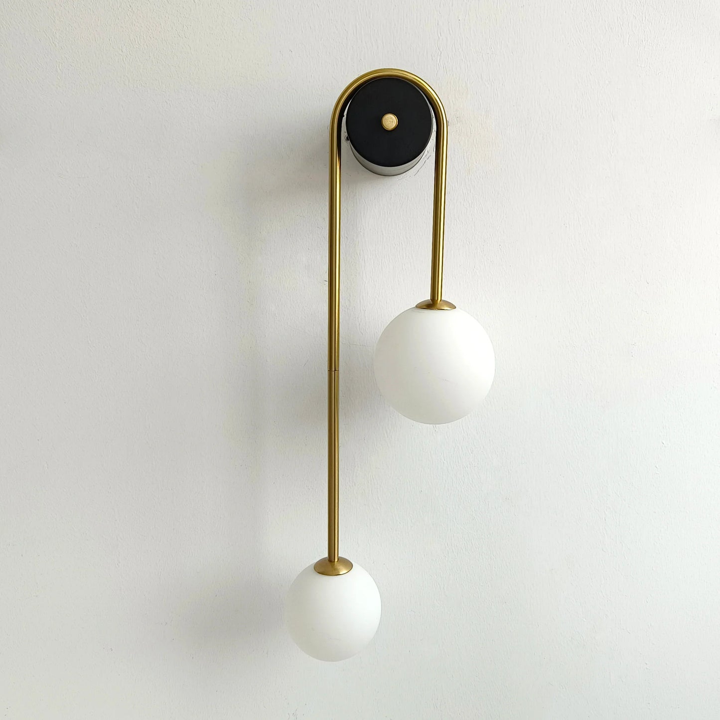 DecorBites™ Glass Ball Gold LED Wall Lamp for Modern Home Decor & Lighting