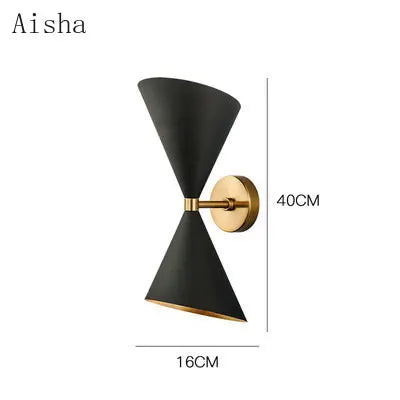 DecorBites™ Black LED Wall Lamp for Modern Home Lighting