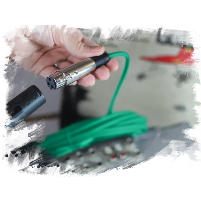 50ft XLR Microphone Cables (12-Pack) by FAT TOAD - Professional Pro Audio Green Mic Extension Patch with Lo-Z Connector - 24 AWG Shielded Wire & Balanced for DJ Music Recording Studio Mixer Gear