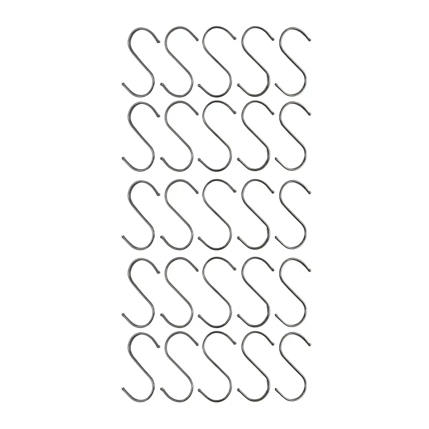 Stainless Steel S Hooks 4.72×2.36in – 25 Pieces