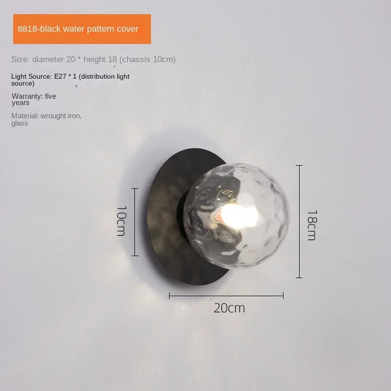 DecorBites™ LED Wall Lamp with G9 9W Bulb - Gold/Black Wall Sconce for Bedroom, Living Room