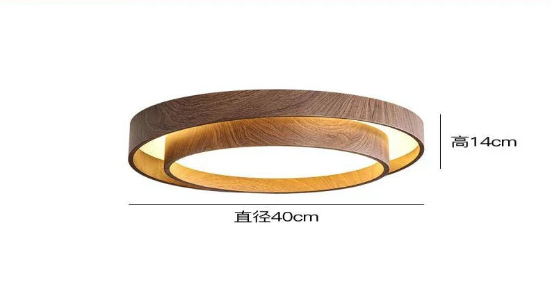 DecorBites™ Japanese Walnut Bedroom Ceiling Light - Premium Quality Study Room Light