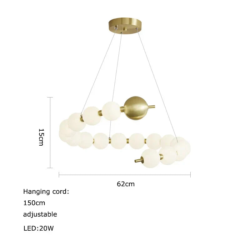 DecorBites™ LED Chandelier Necklace Lighting for Dinning Room