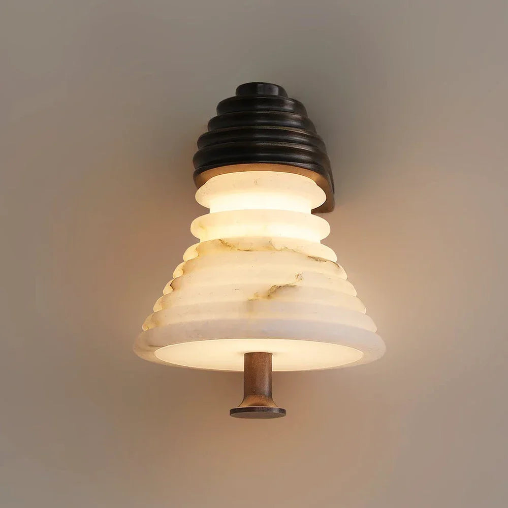 Strata Alabaster Wall Sconce