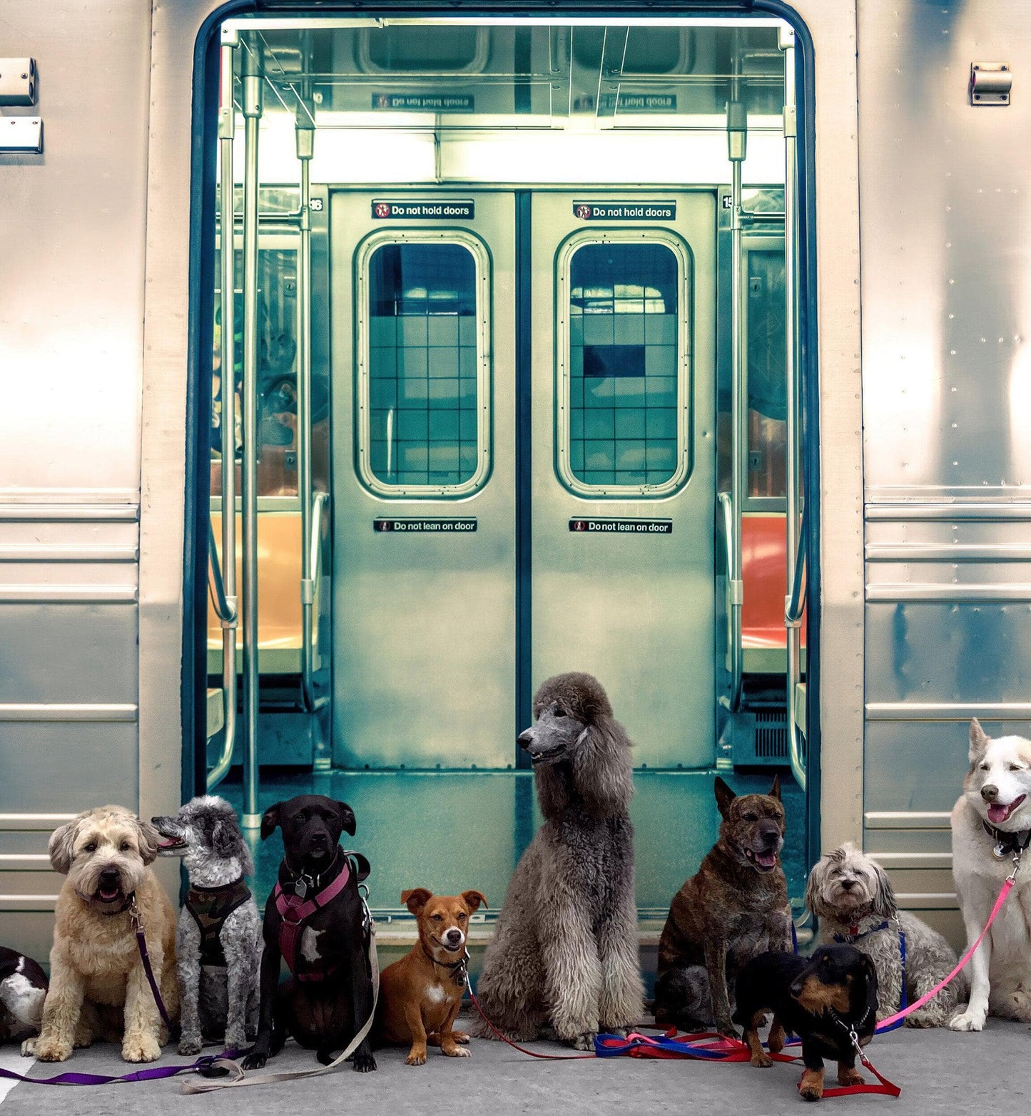 Subway Train Wall Mural Wallpaper. Urban NYC Decor. #6775