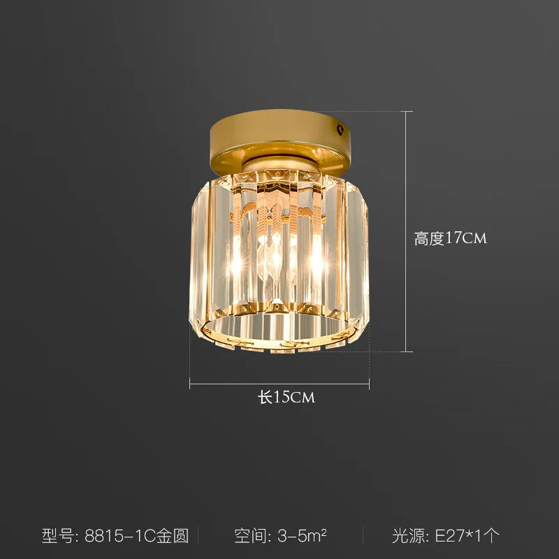 DecorBites™ Crystal LED Ceiling Light Chandelier for Bedroom Living Room Dining Room