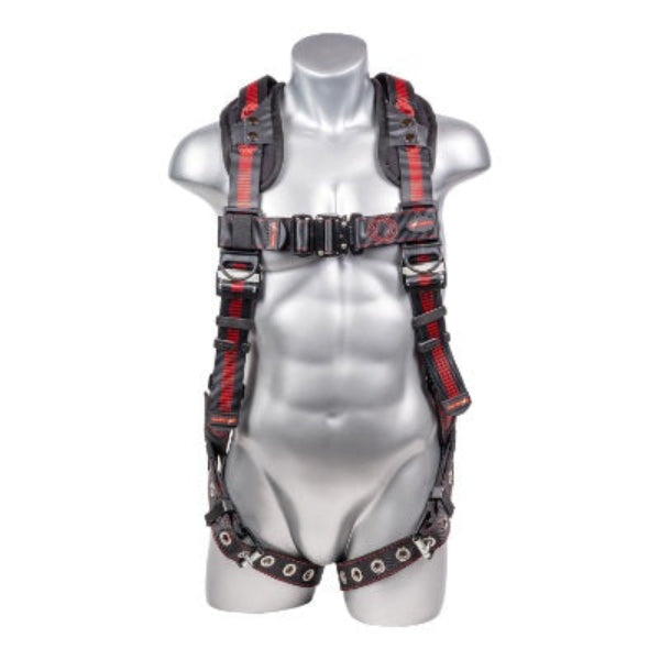 Kapture 5 Point Elite+ Full Body Harness - Dorsal D-Ring - QC Chest - Torso Adjusters - Tongue Buckle Legs & Shoulder Pads - All Sizes