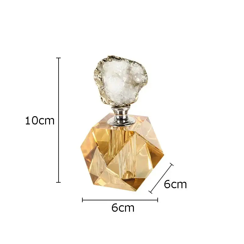 Agate stone perfume bottle for essential oils bedroom crystal decor