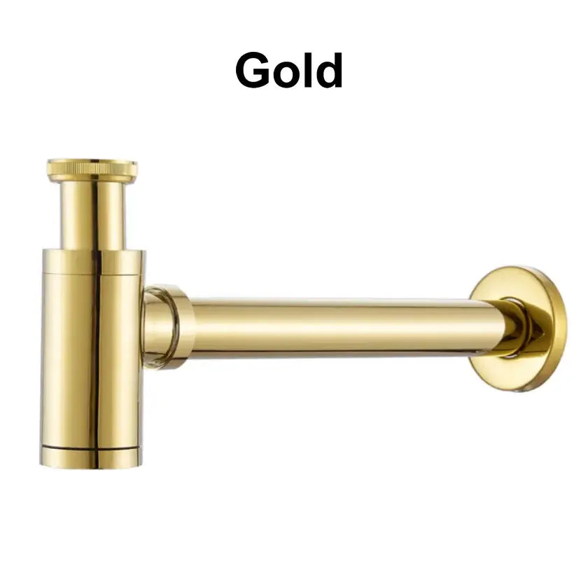 Antique brass air isolation drain pipe bathroom sink threaded connection