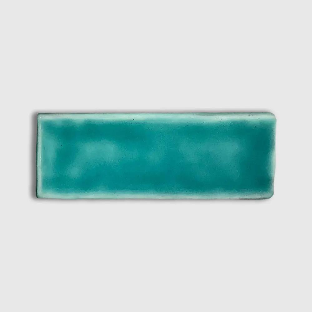 Aqua Glazed Ceramic Tiles 2x6