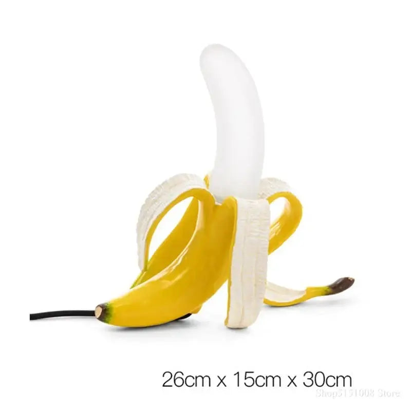 Art deco yellow banana lighting fixture bedroom glass lampshade led