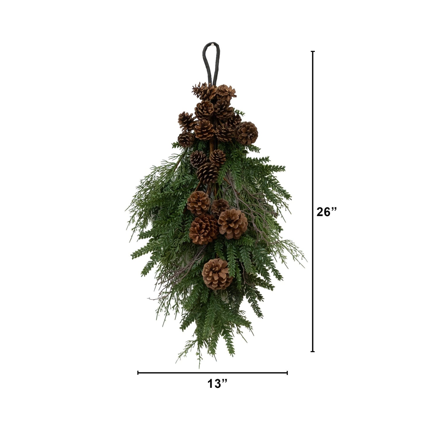 26” Pine & Pine Cone Teardrop