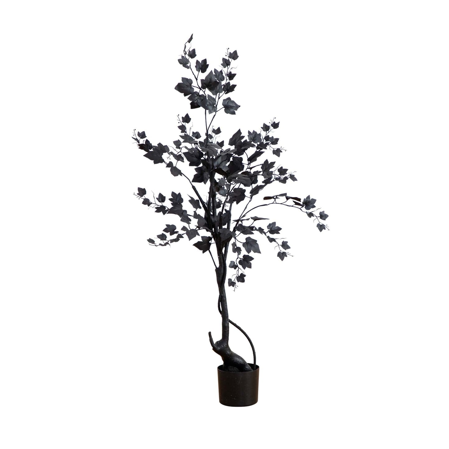 4’ Artificial Halloween Black Maple Tree