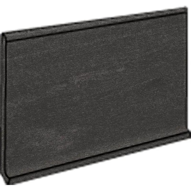 Atelier Black Honed Cove Base Concrete Look Porcelain Moldings 6x12
