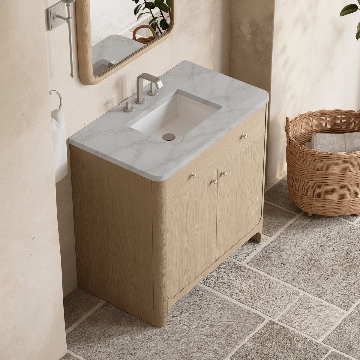 James Martin Gracyn 36" Single Bathroom Vanity, Coastal Driftwood