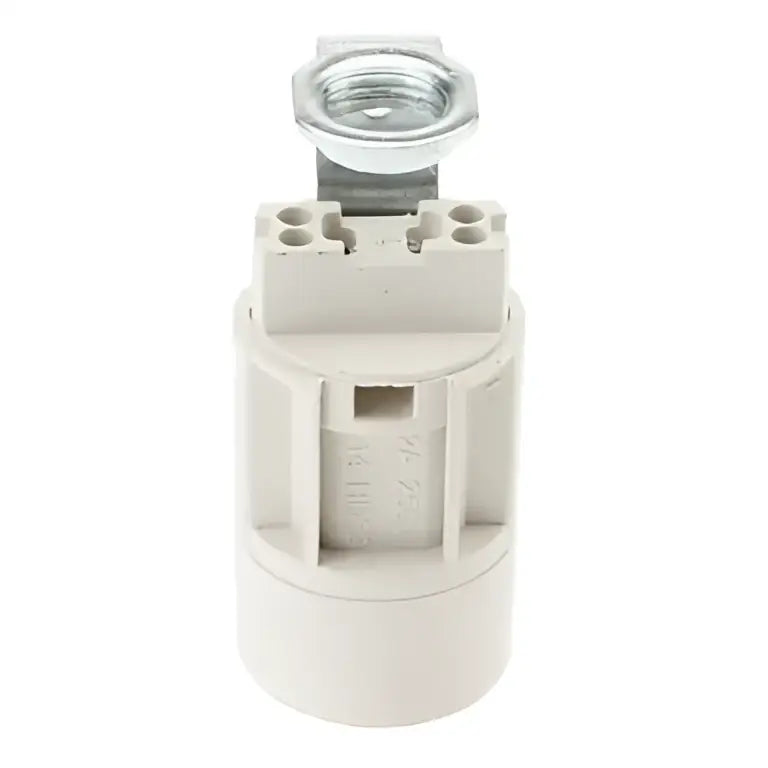 Beige plastic e14 bulb socket holder set of 4 bedroom lamp part